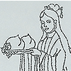 細字仙女獻桃