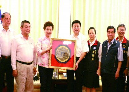 2016年中華國際觀光協會理事長詹秀蓉拜會花蓮縣長傅崐萁發掘在地特色帶動觀光