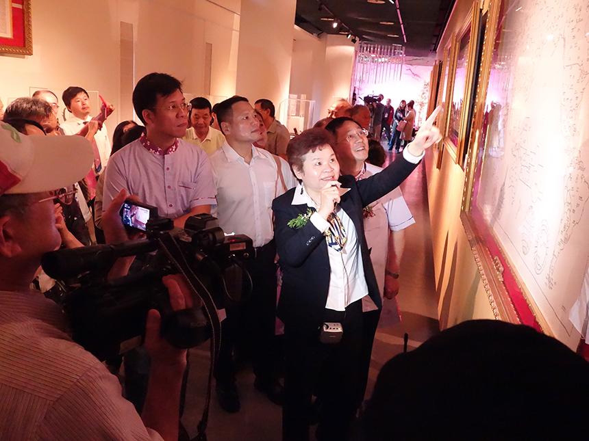 2016墨緣詹秀蓉作品展，由詹秀蓉大師親自導覽，引領眾人一同認識書法藝術之美