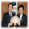 詹秀蓉老師與聯合國副祕書長陳健合影